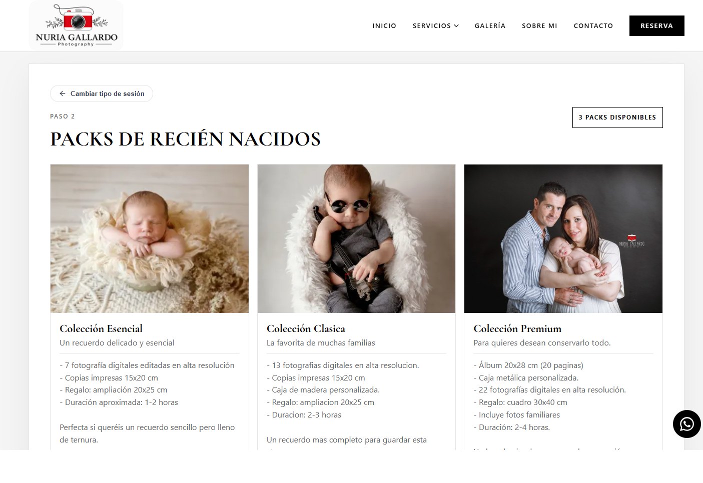 Packs de reserva